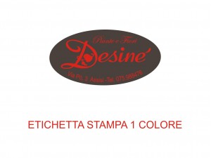 Etichette adesive per fioristi, fiorai e vivaisti (mm 36x19)  (cod.45G)